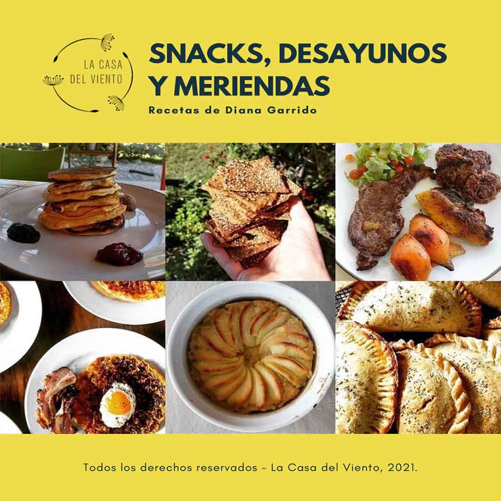 Portada del eBook: Snacks, Desayunos Y Meriendas. Recetas de Diana Garrido